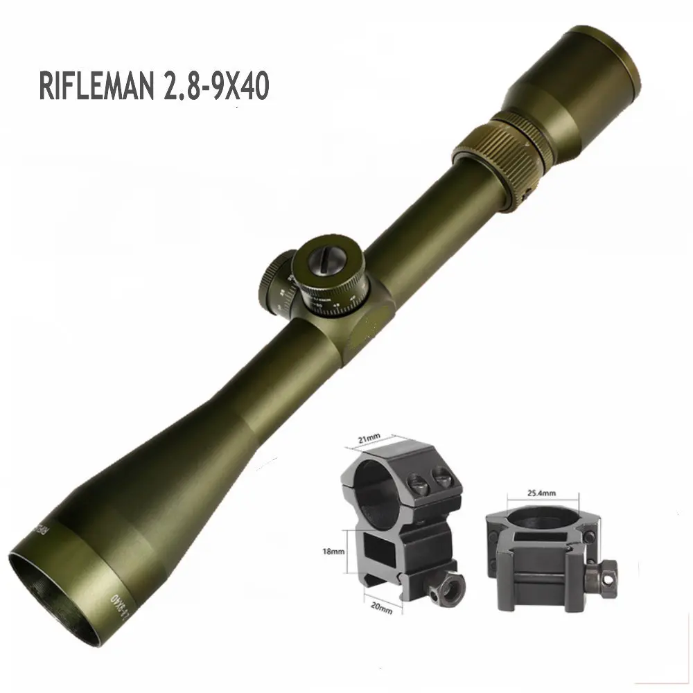 EB RIFLEMAN 2,8-9X40 FFP охотничий прицел первая фокальная плоскость стеклянный гравированный тактический прицел оптические прицелы Сброс блокировки - Цвет: Picatinny High