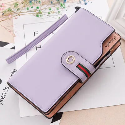 Женские кошельки и кошельки Carteira Portefeuille Femme Cartera Mujer Carteira Feminina Monederos Para Mujer Portomonee - Цвет: light purple