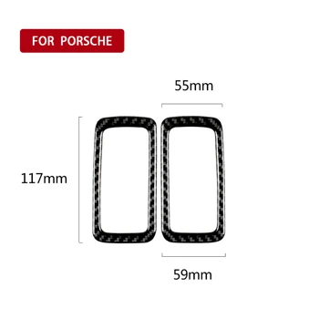 

2 Pieces Carbon Fiber Modification Interiorrear Car Roof Light Panel 911 for Cayenne Macan Panamera Cayman Fashion Decoration