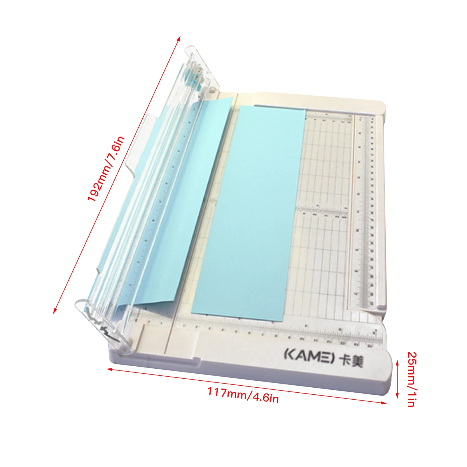 KW-triO Paper Trimmer Guillotine 6 Inch (160mm) Cut Length Desktop Paper  Cutting Machine with Head for Craft Paper Photos Cards Scrapbooking Office