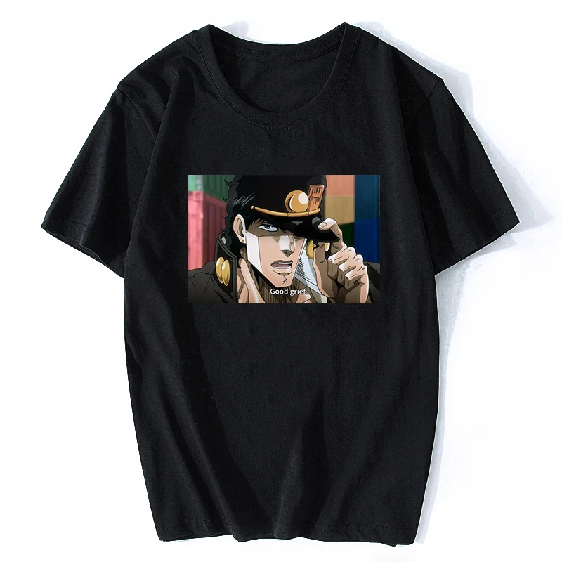 Мужская футболка классная Jojo Необычные приключения графический принт японское