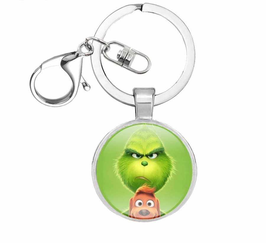 Мода Grinch брелок как Grinches палантин Рождественский драгоценный камень брелоки
