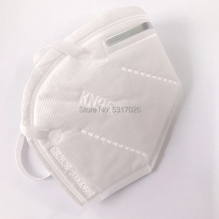 

10pc/pack Disposable Mask KN95 Face Mask 95% Filtration Non-woven Fabric Protective Masks Dust Particles Pollution Filter