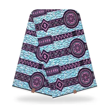 

2020 Ankara print patterned African fabric real wax Cloth tissu 100% cotton Africa Wrapper cloth sewing for wedding dress 6yards