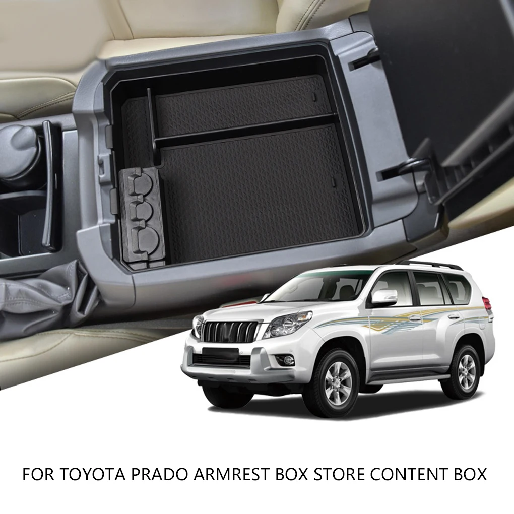Замена для Toyota Prado 2010- центральная консоль вставить коробку подлокотник лоток для хранения поддон для поддонов