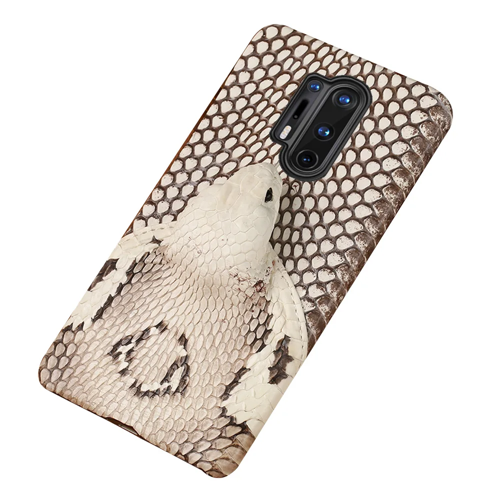 Чехол для телефона из натуральной кожи змеи Oneplus 8 pro 9 Pro 9R Nord 7 6 6T 7T 5T One Plus роскошный