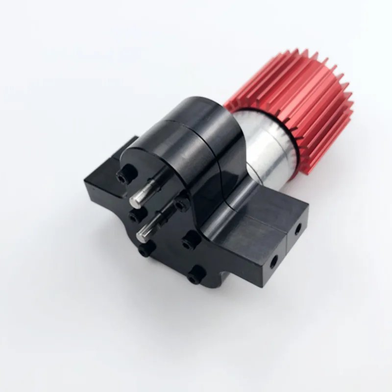 370 Brushed Motor+Alloy Heat Sink Gear Box Set with Steel Gears for WPL Henglong C14 C24 B14 B24 B16 B36 4X4 6X6 Upgraded Parts