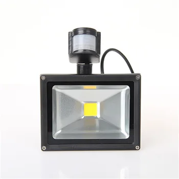 

High Luminous Efficiency 10/20W LED Security Floodlight PIR Sensor Motion Outside Flood Light IP65