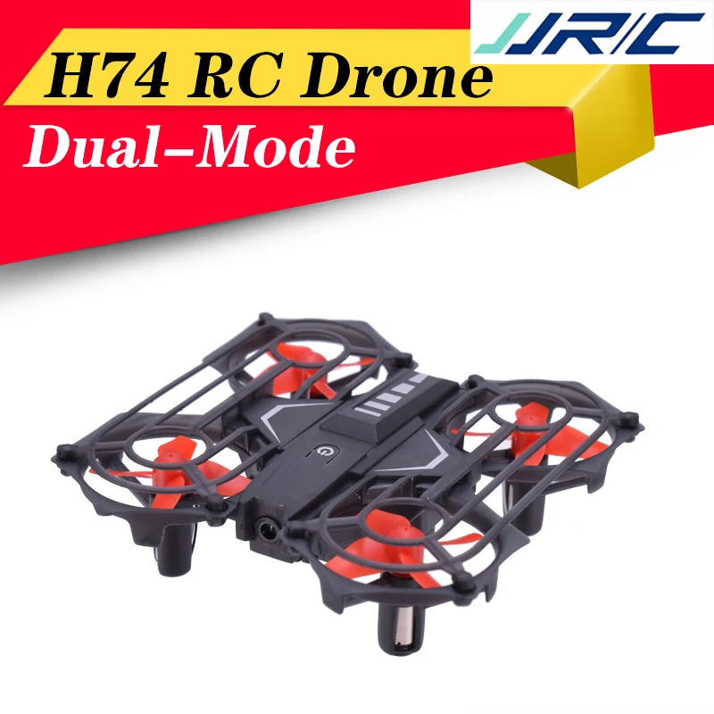 JJRC H74 Квадрокоптер с дистанционным управлением 2,4G 4CH 6 оси интерактивный зондирования в муху дистанционного Управление и жест Двухрежимная дрона с дистанционным управлением черного цвета