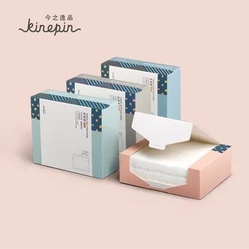 

KINEPIN Cotton Puff Facial Wipe Women's Removable Facial Part with Double-Sided Three Layer Thick Hydrating Wet Compress Boxed