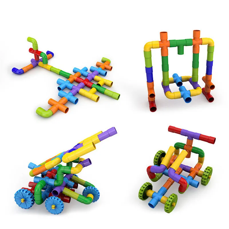 Творческие строительные блоки 3D детские развивающие игрушки DIY для сборки