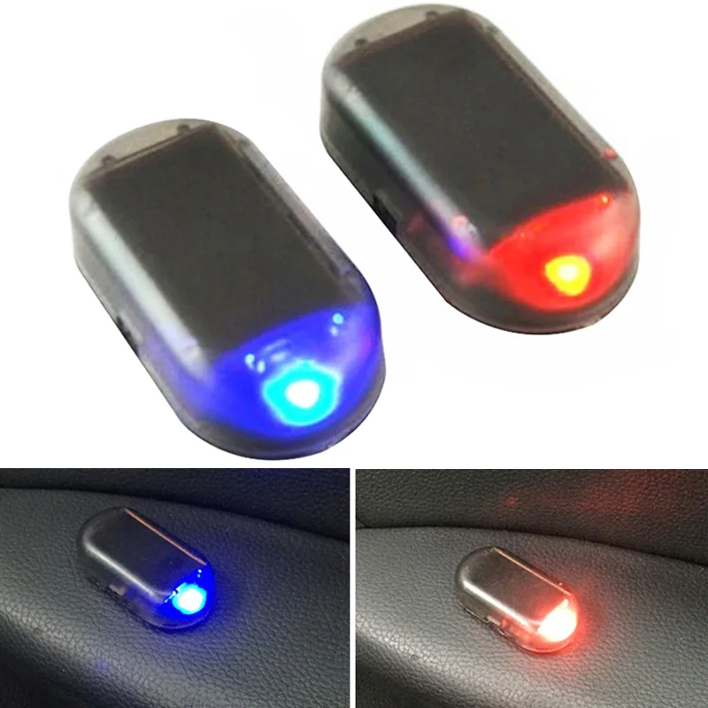 

Car Fake Security Light Solar Powered Simulated Dummy Alarm Wireless Warning Anti-Theft Caution Lamp LED Flashing Imitation