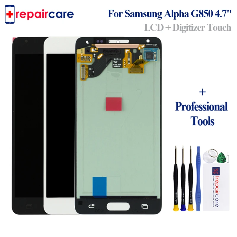 ЖК-дисплей AMOLED 4 7 дюйма для Samsung Alpha G850 G850A G850F G850M G850K дигитайзер сенсорного экрана в