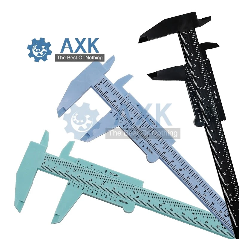 AXK пластиковый микрометр Vernier 0-150 мм Мини линейка точные измерительные инструменты Стандартный штангенциркуль