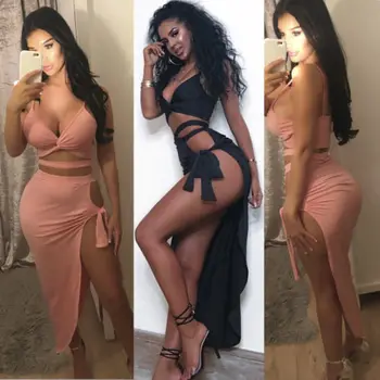 

Fashion Welcome is Sexy taste Hot Sale Sleeveless Bodycon V Neck Casual Party Summer Super Sexy Women Nightdresses Bar Costumes