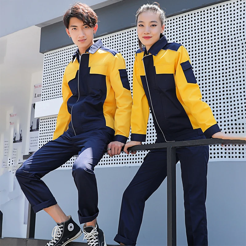 

Весна 2023, рабочая одежда для мужчин и женщин, униформа в стиле пэчворк, прочный комбинезон унисекс для механического ремонта автомобиля, механика, мастерской