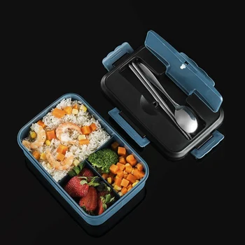 

Leakproof Lunch Box Separate Compartments Children School Bento Box Food Container Microwave Dinnerware Lunch Box for Kids