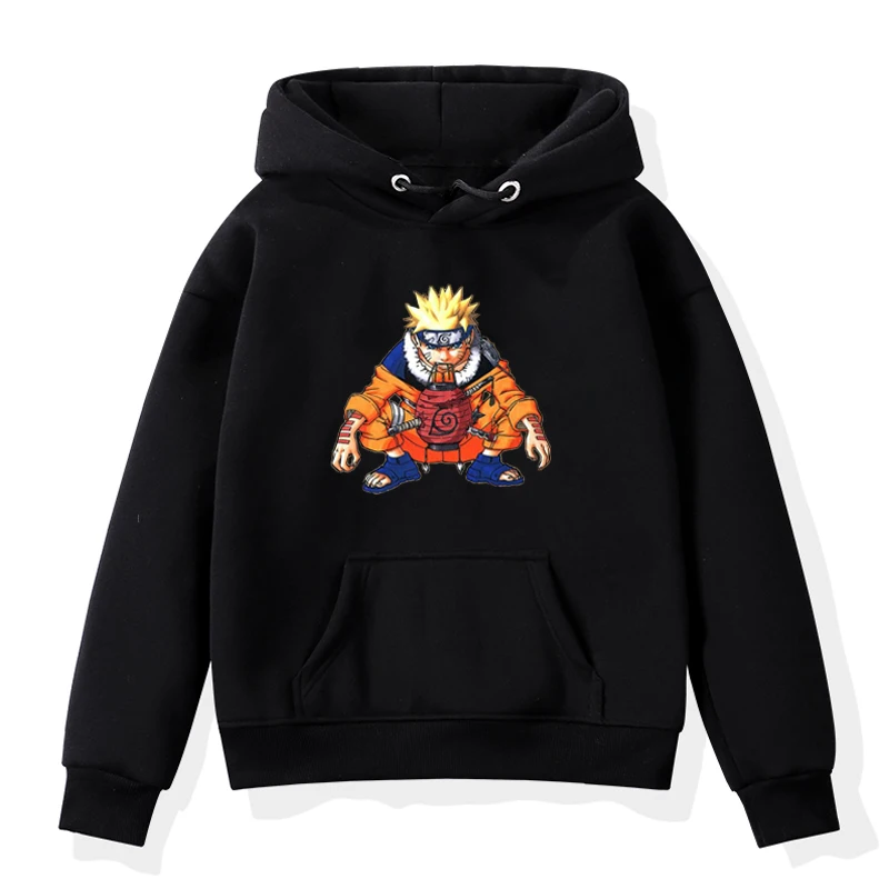 Hoodies 18 Толстовки для маленьких мальчиков и девочек; сезон осень-зима; Детские Бархатные толстовки с капюшоном; модная толстовка с длинными рукавами с капюшоном «Наруто»; детская футболка; одежда - Цвет: Hoodies 18