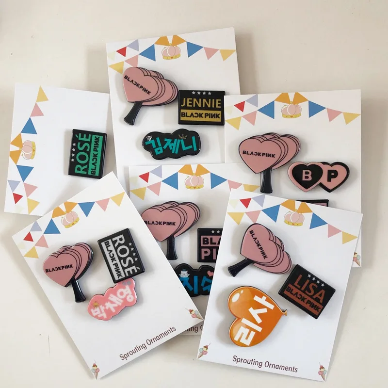 

[MYKPOP] BLACKPINK Accessories+pin, Cute Acrylic, KPOP Fans Collection SA19071701
