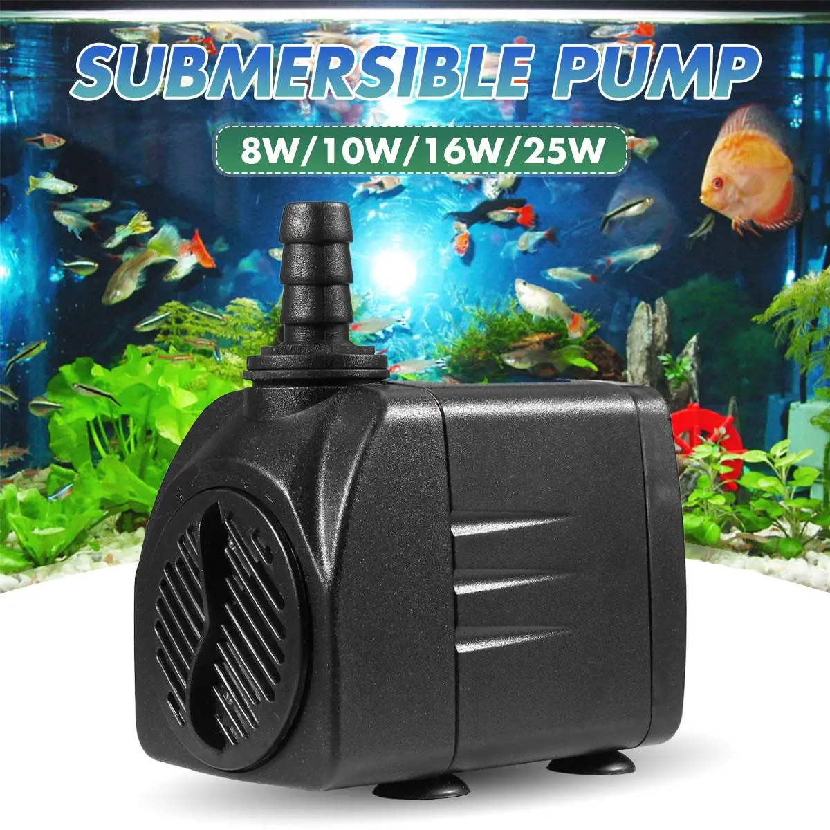 Pompa Air Submersible Pompa Oksigen Pompa Air Listrik Aquarium Ikan Tangki Pond Air Mancur Taman Dekorasi 8 W 10 W 16 W 25 W 220v Pompa Aliexpress