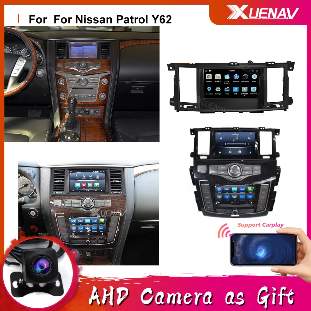 Автомагнитола на Android DVD-плеер для Nissan патруль Y62 -Infiniti QX80 2010-2020 новейший двойной