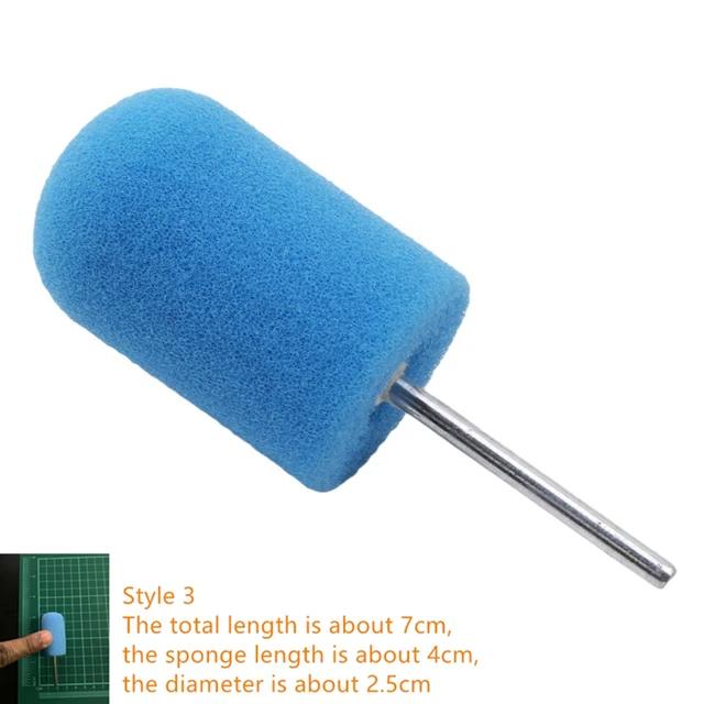 Auto Wheel Polishing Sponge Used for Electric Drill 3inch/ 4inch Burnishing Ball Polishing Cone Car Hub Buffing Sponge purple