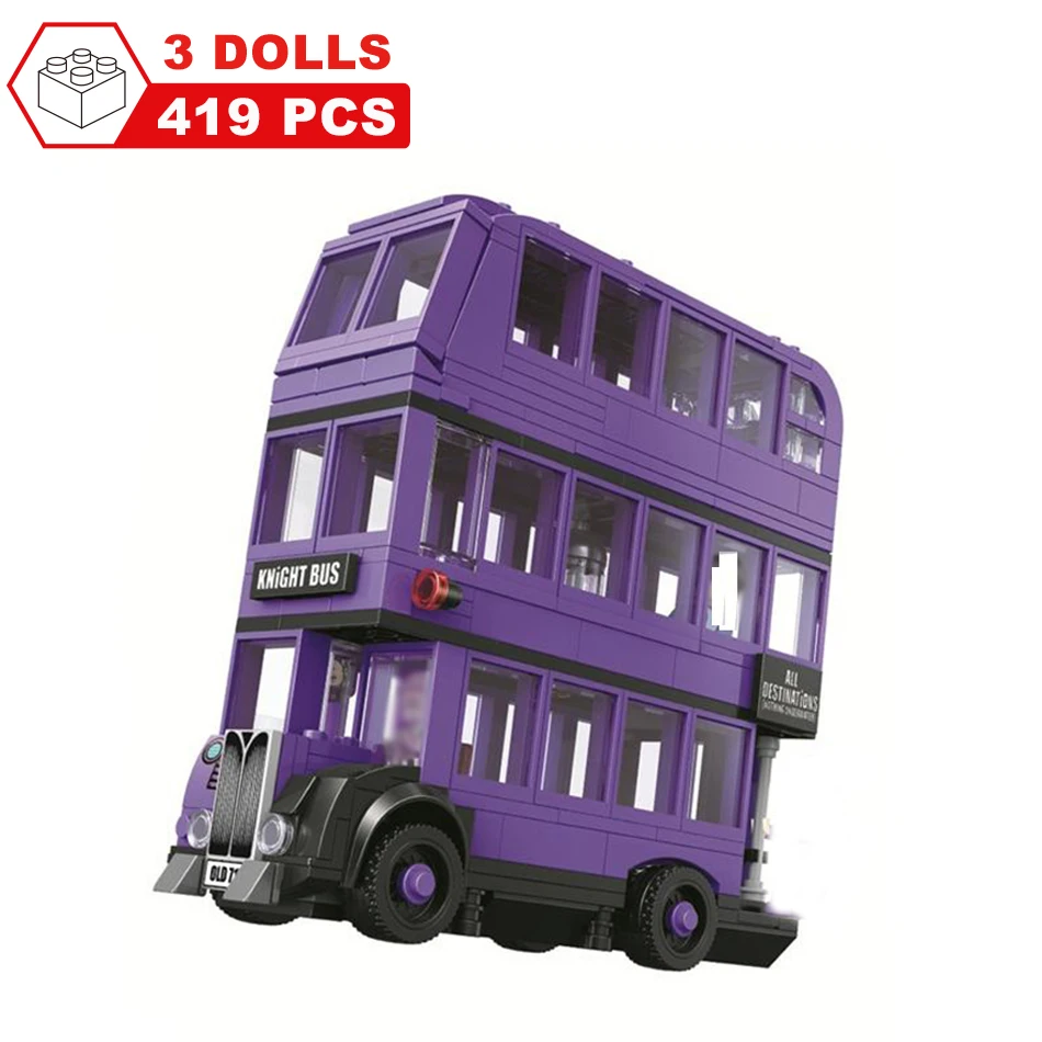 New Movie Harri Pottered The Knight Bus Building Blocks 75957 Bricks Toys for Christmas Gift | Игрушки и хобби