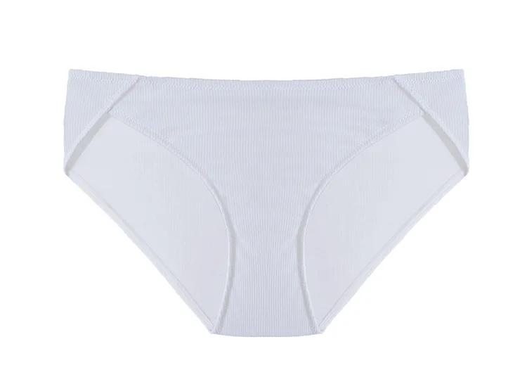 lowwaist white Wriufred, осенне-зимний бюстгальтер без косточек, модальный хлопок, без стального кольца, треугольная чашка, бюстгальтер, дышащее нижнее белье, женское белье большого размера - Color: lowwaist white