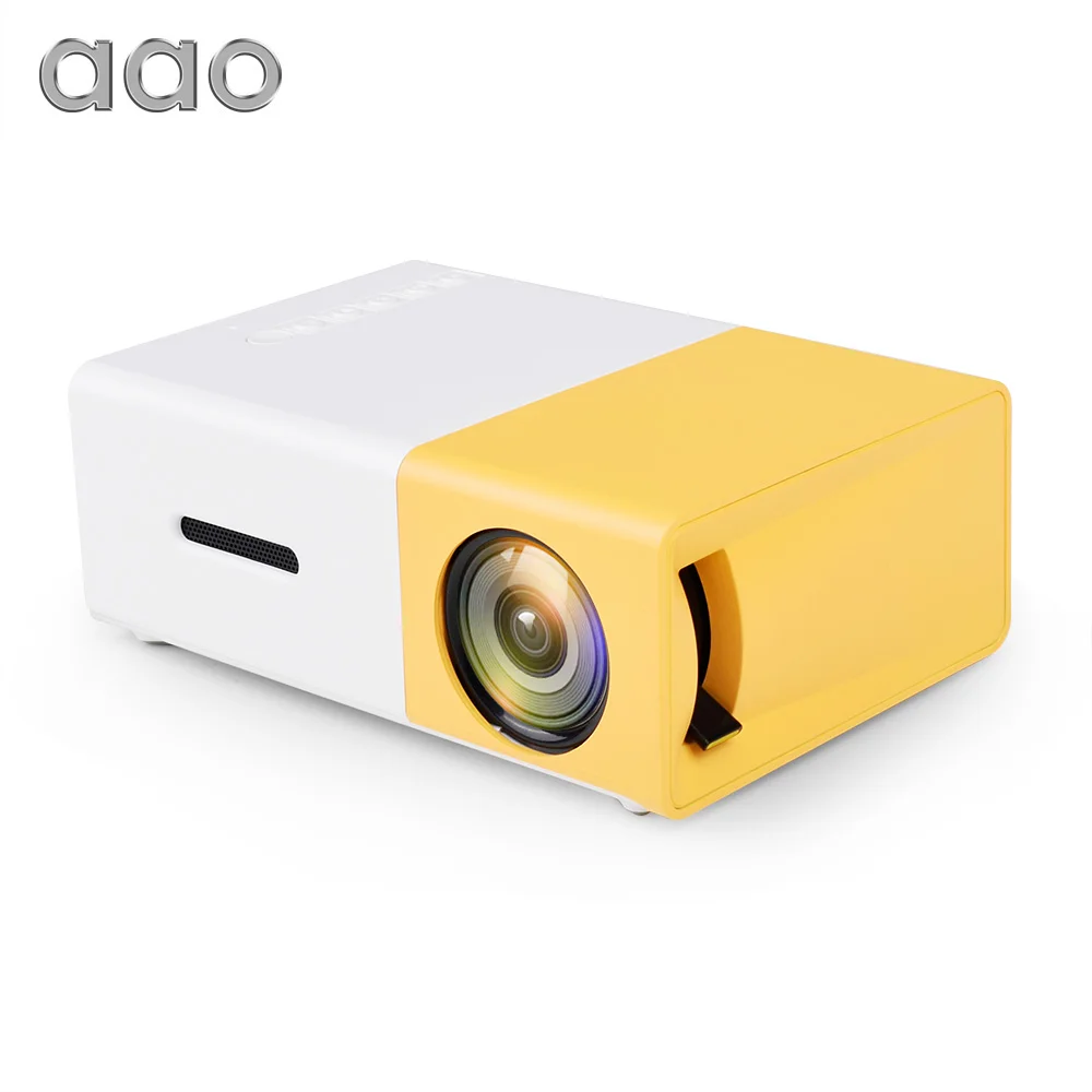 

AAO YG300 LED Mini Projector HDMI USB 3D Pico Projector Audio YG310 Home Media Player LCD Video Proyector Kids Child Gift