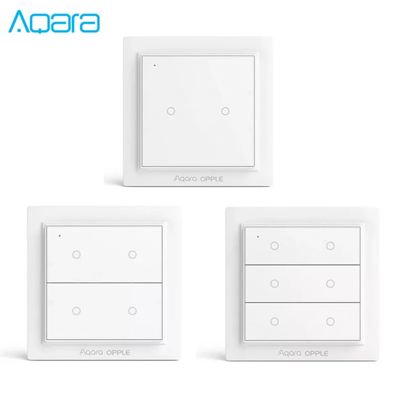 Aqara OPPLE настенный выключатель Smart ZigBee без проводки, пульт дистанционного управления, беспроводной настенный выключатель, работает с Apple Home Kit Aqara OPPLE настенный выключатель Smart ZigBee без проводки, пульт дистанционного управления, беспроводной настенный выключатель, работает с Apple Home Kit