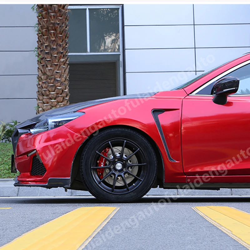 Широкий крыло вспышки обвес колесная арка для Mazda 3 Axela- широкий корпус крыло Колеса хорошая отделка молдинг ремонт аксессуары