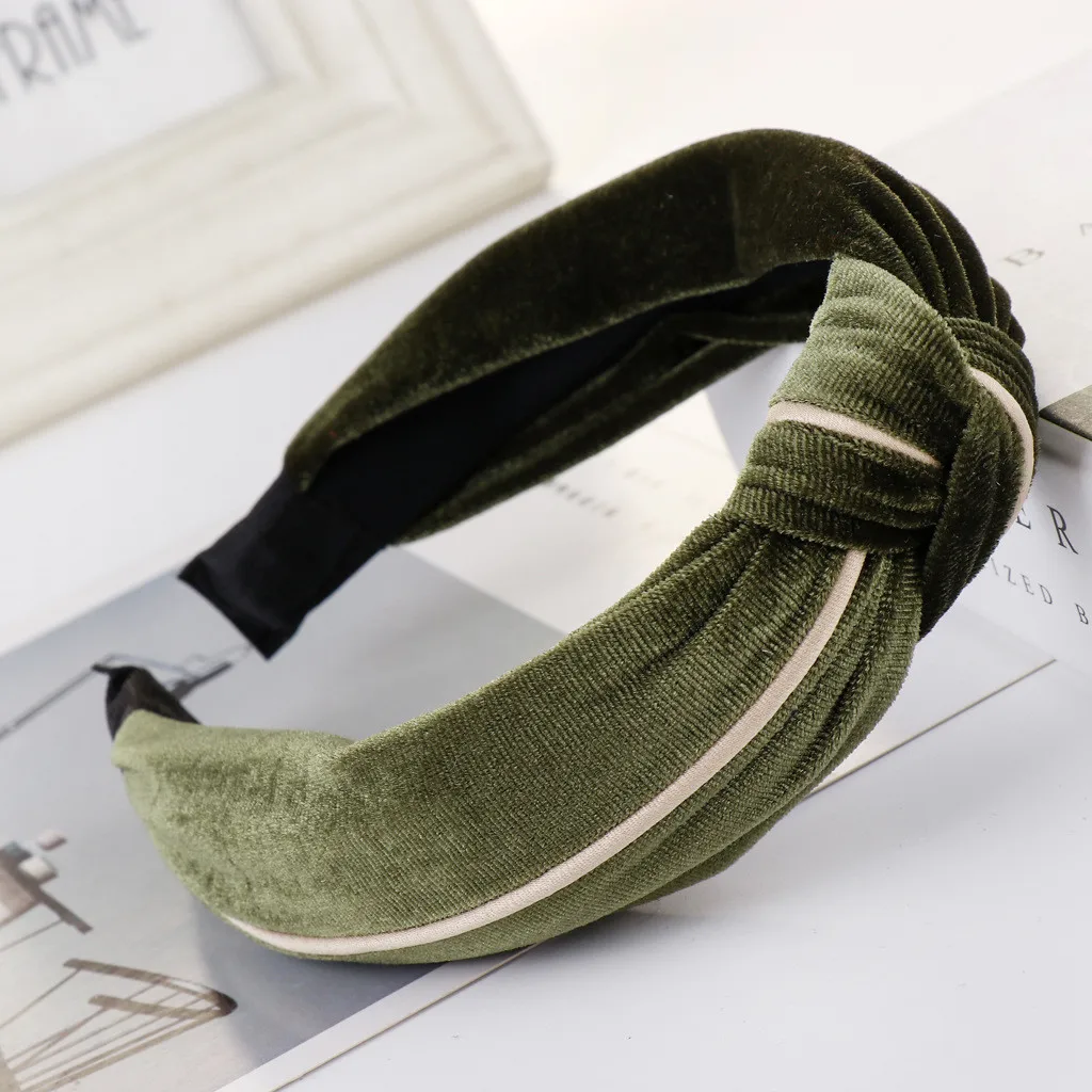 Womail Hairband мягкая головная повязка бархатная повязка для волос с бантом густая Губка аксессуары для волос Губка обруч для волос симпатичный головной убор INS