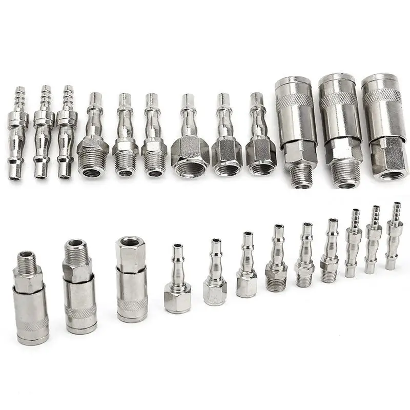 HHO-12pcs воздушный шланг фитинг для компрессора соединитель быстросъемный набор 1/4 3/8 BSP AT360