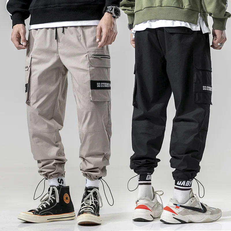 

Bib Overall Casual Pants Loose-Fit Men's Trend Korean-style Spring Versatile Men Sports Beam Leg INS Super Fire Casual