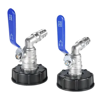 

IBC Ball Tap Tank 3/4" 1" Food Grade Drain Adapter S60x6 Tank Rainwater Container Brass Hose Faucet Valve Garden Water Connector
