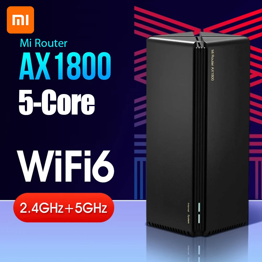 Новый роутер Xiaomi AX1800 Qualcomm пять ядер Wifi6 2 4 ГГц 5 0 полный гигабитный телефон