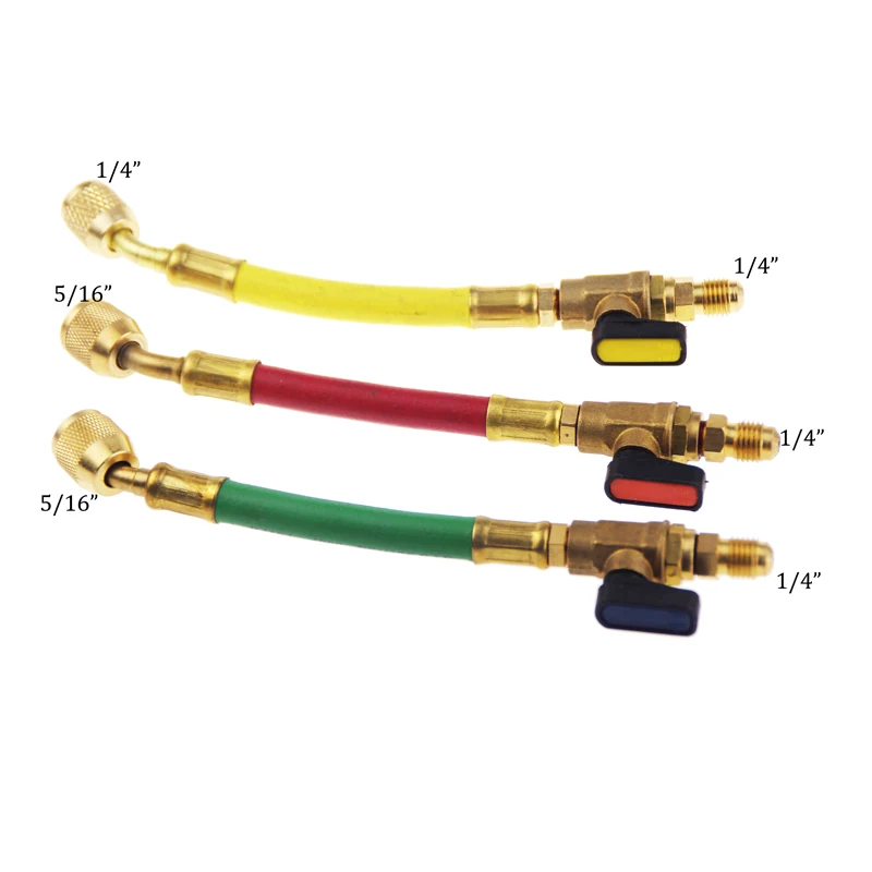 

R410 Heavy Duty Charging Hose dosing tube With Ball Valve R410-RV