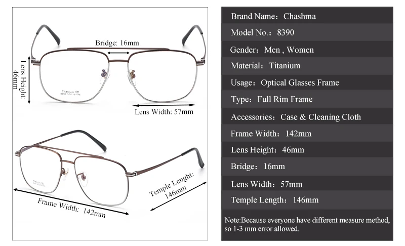 Stylish Chashma Ottica Eyeglasses