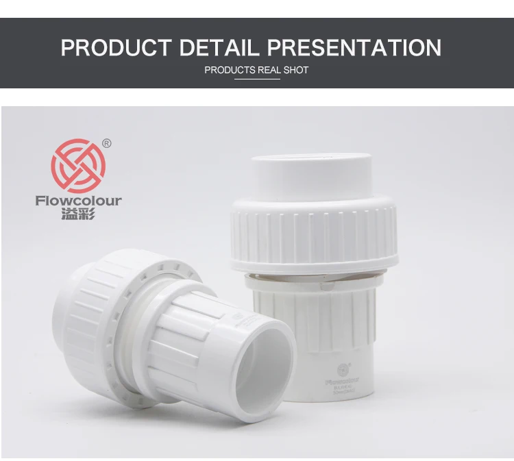 Flowcolour 32mm upvc conector rápido anteparo tubo