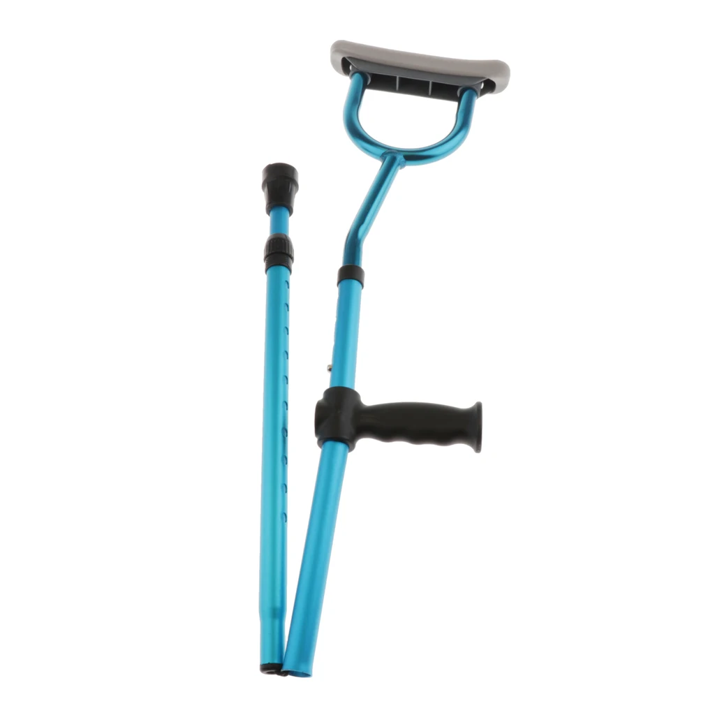Folding Forearm Crutches Armpits Orthopedic Walking Poles / Adjustable Height 112-120cm