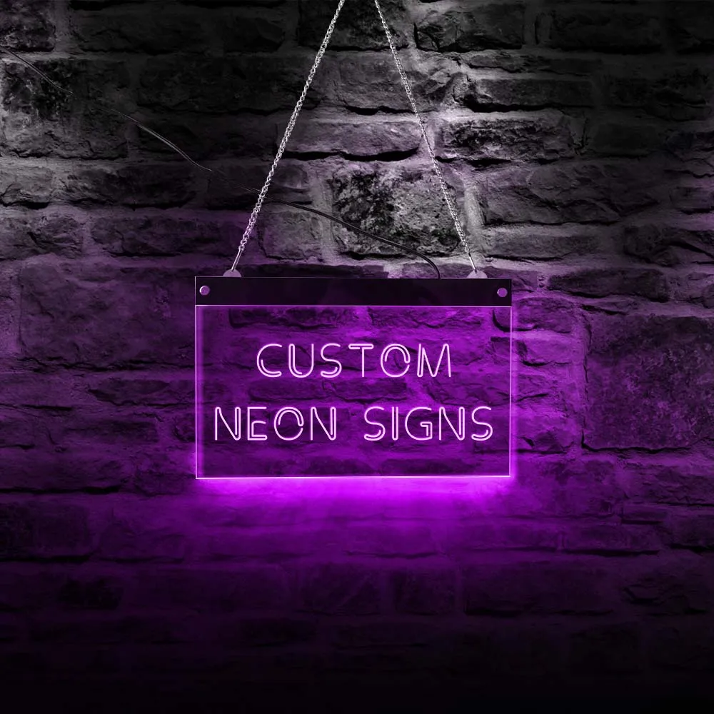 

Custom LED Neon Sign Multi-color Changing Acrylic Lighting Decoration Personalized Living Room Decor Hanging Decorative Gift