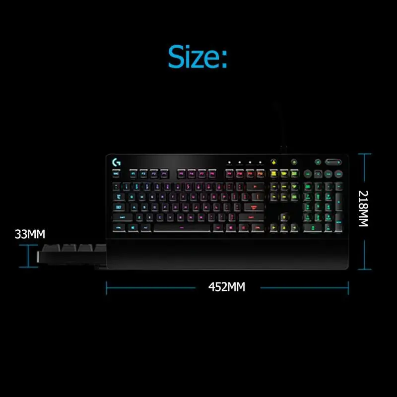 Лидер продаж, проводная клавиатура logitech G213, прочная, проводная, механическая, RGB, с 108 клавишами, игровая, USB клавиатура для Windows 7/8