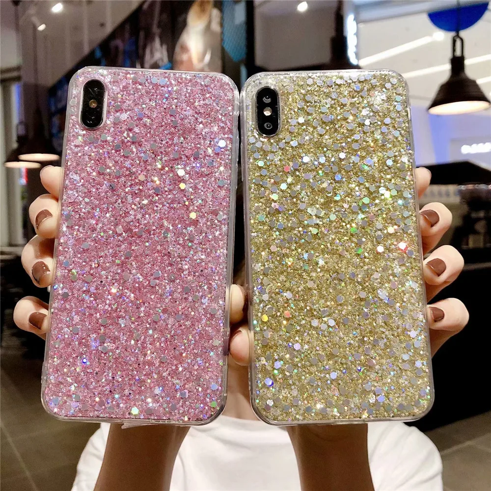 Glitter sparkling soft case for huawei p20 p30 p10 p9 lite mate 20 pro honor 10 Mate 20X cover |