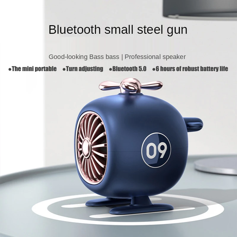 Mini Wireless Speaker 400MAH Cute Helicopter Portable Audio Stereo Music Surround Sound Outdoor Speaker Subwoofer Wireless Audio