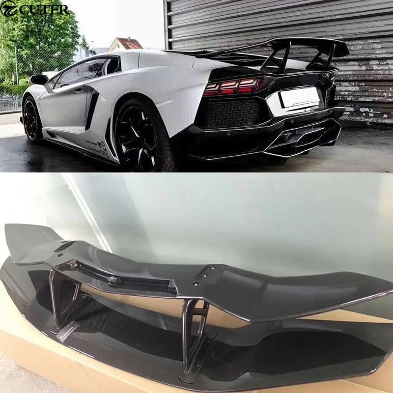 Alerón trasero de fibra de carbono Lp700, para Lamborghini, aventurador,  Lp700, Dmc Style 2015|spoiler wing|rear roof spoilerroof spoiler -  AliExpress