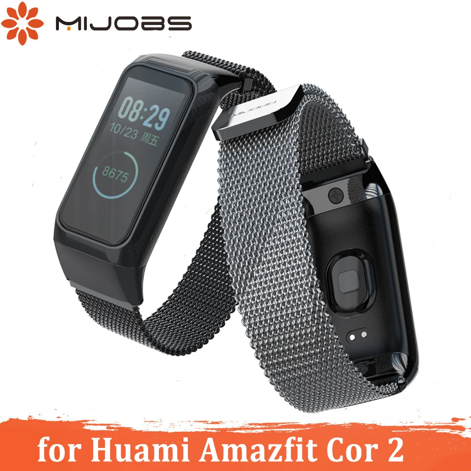 Миланский ремешок для Amazfit Cor 2 pulseira, умный браслет, кожаный ремешок на запястье, браслет для Xiaomi Huami Amazfit Cor 2, ремешок на запястье