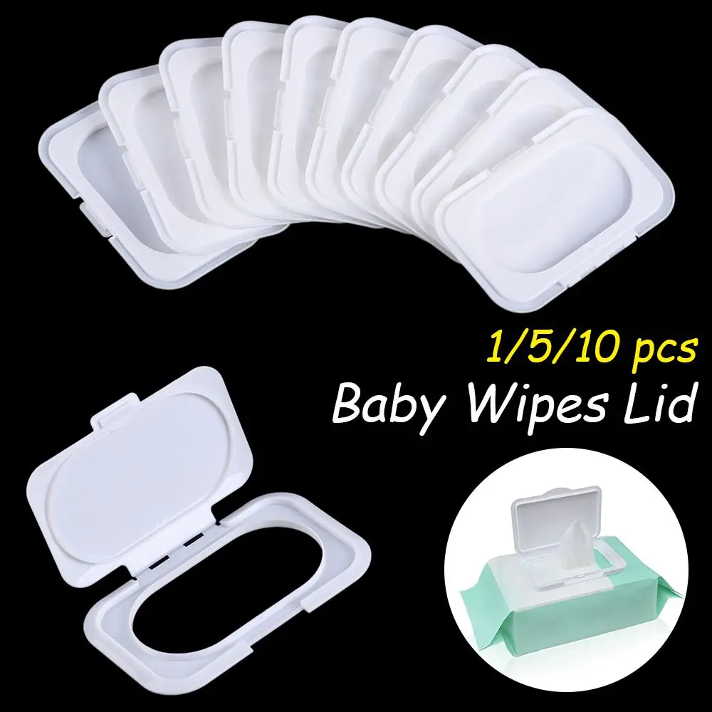 5Pcs New Fashion Reusable Baby Wipes Lid Box Lid Portable Wipes Lid