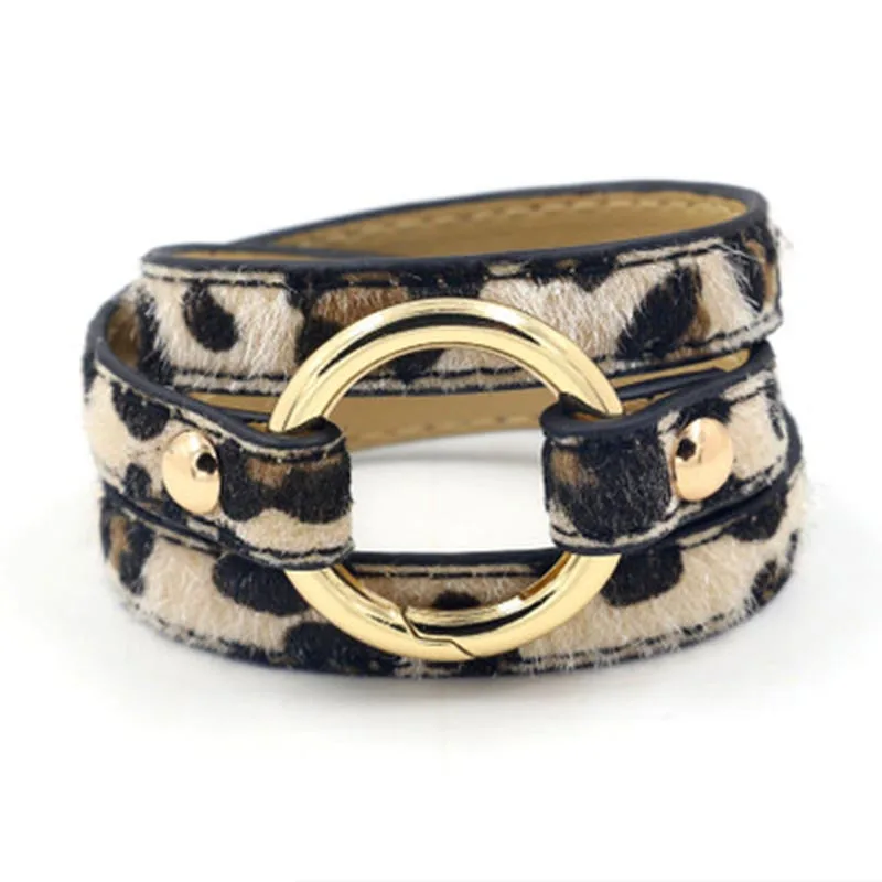 D& D леопардовые большие кожаные браслеты для женщин браслет для девочек женские ювелирные изделия дизайн Геометрические массивные ювелирные изделия крутые