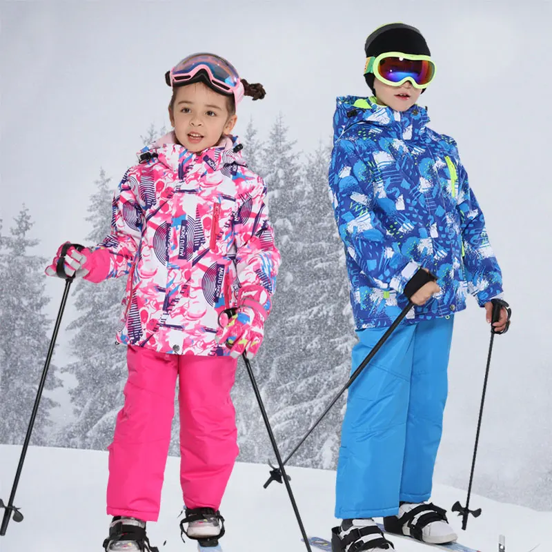 Low Cost Pants Ski-Suit Snow-Jackets Snowboard Girls Waterproof Boys New Warm Outdoor for And 6M5xr5xO