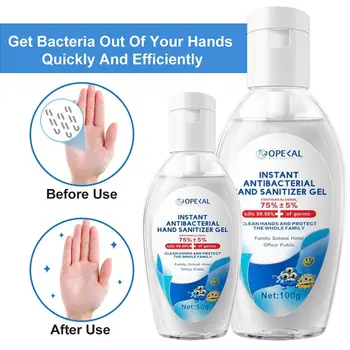 

Hand Sanitizer Gel Rinse Free Hand Sanitizer Portable Quick-Drying Hand Refreshing Gel For Home Kitchen Bathroom Hands Cleaning